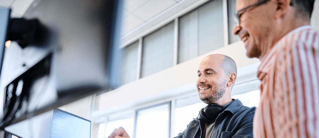 Centic softwareudviklere i godt humør